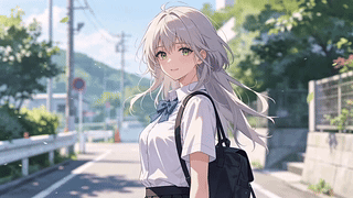 白发少女