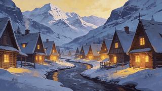 雪中的小屋