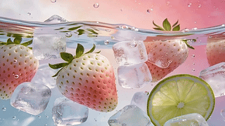 莓有烦恼清凉解暑气泡水