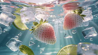 甜蜜清凉解暑护眼桌面