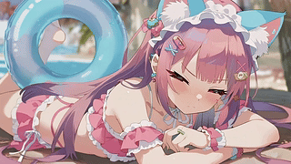粉发女孩