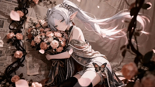 蝴蝶玫瑰画报-芙莉莲