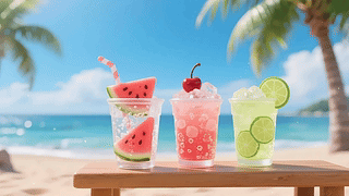 清凉解暑夏日果汁