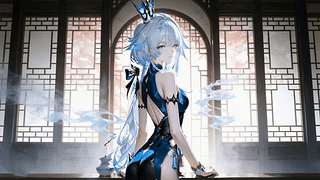 银发美女