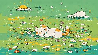 草地上的猫咪