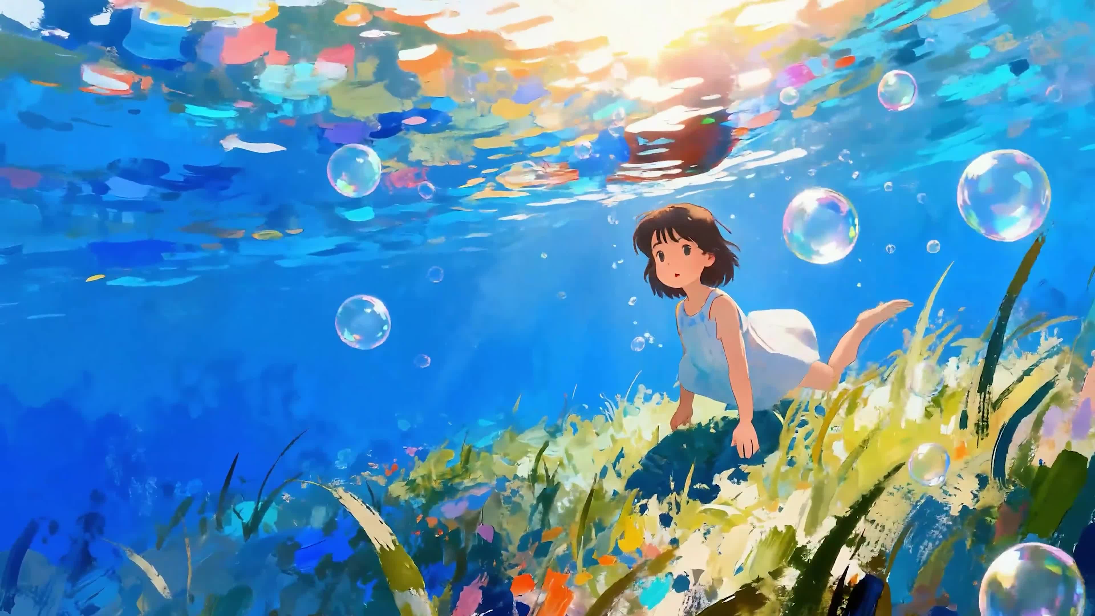 水里女孩