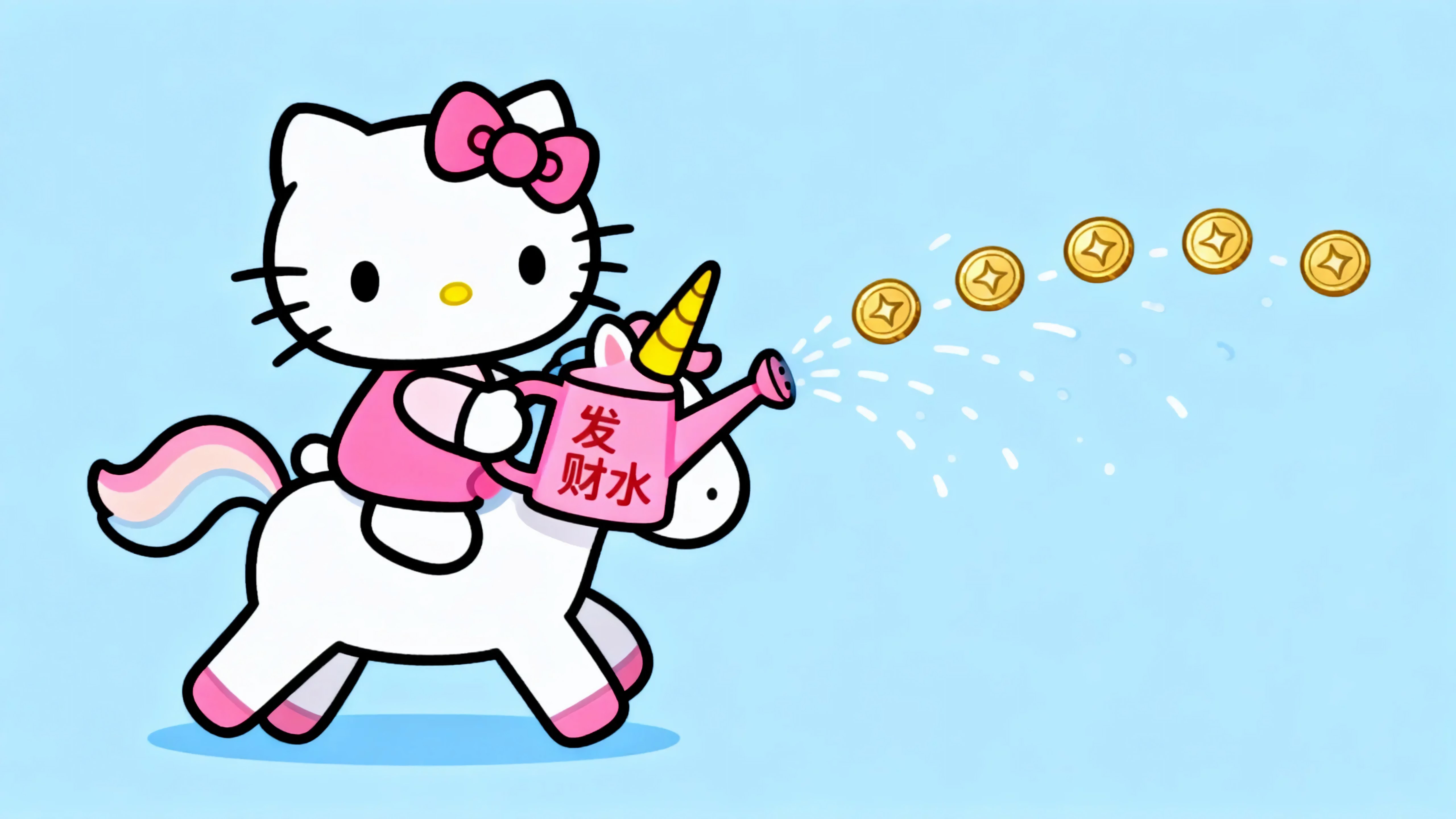 HelloKitty洒发财水