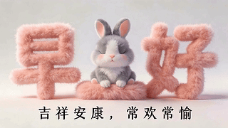 早上好