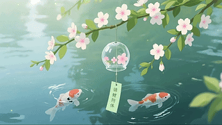 锦鲤附体清新桌面