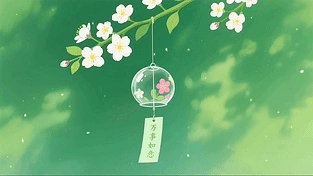 清新文字风铃护眼桌面 动态壁纸 | 作者：好看壁纸