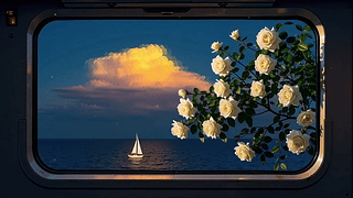 唯美浪漫傍晚花海