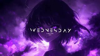 动漫女孩-酷炫-神秘-紫色雾气-8K