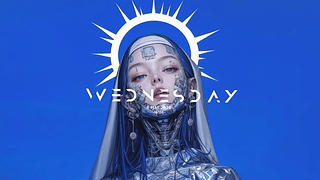 赛博朋克-修女-光环-动漫-科幻-4K