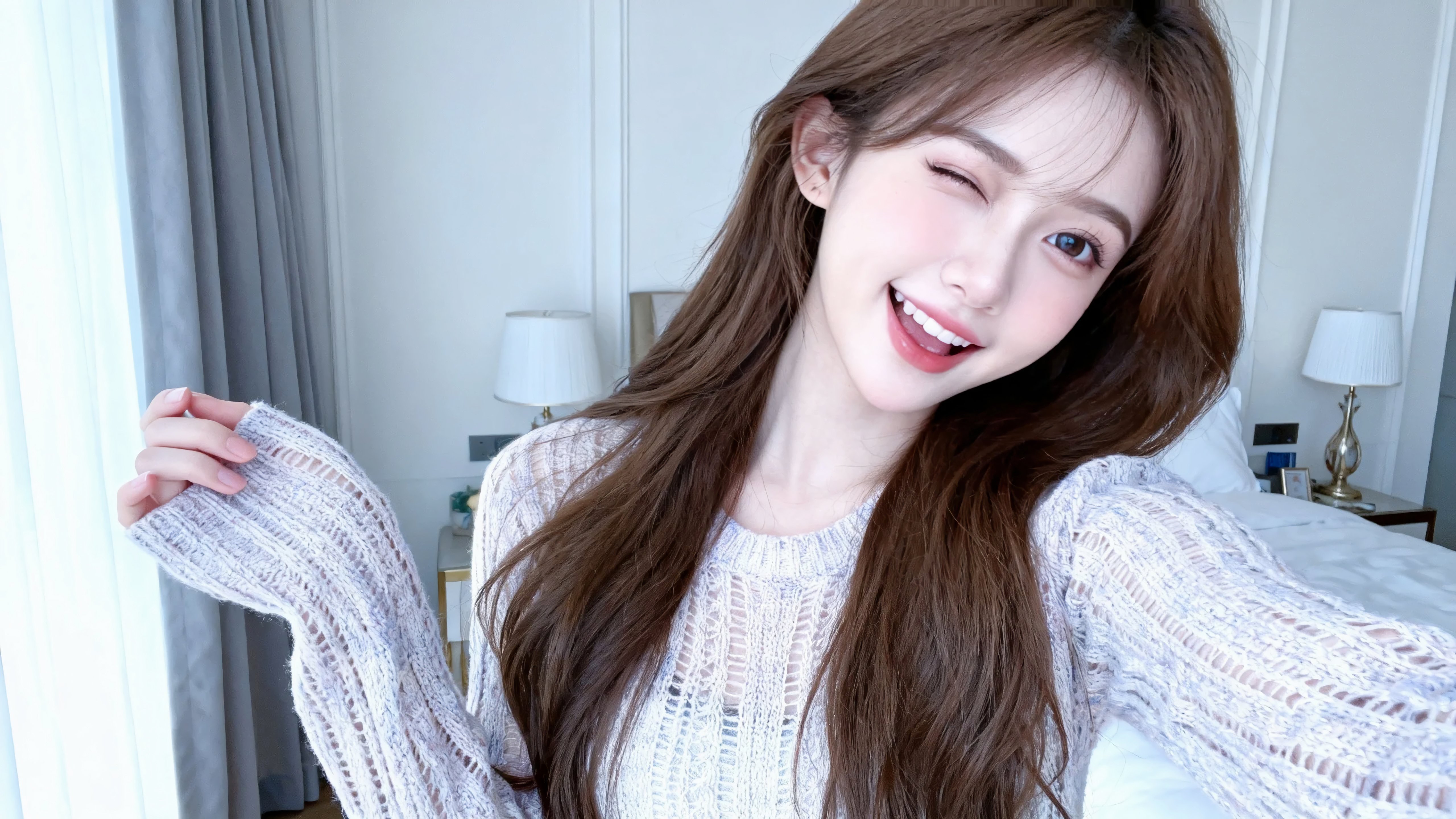 甜美的美女
