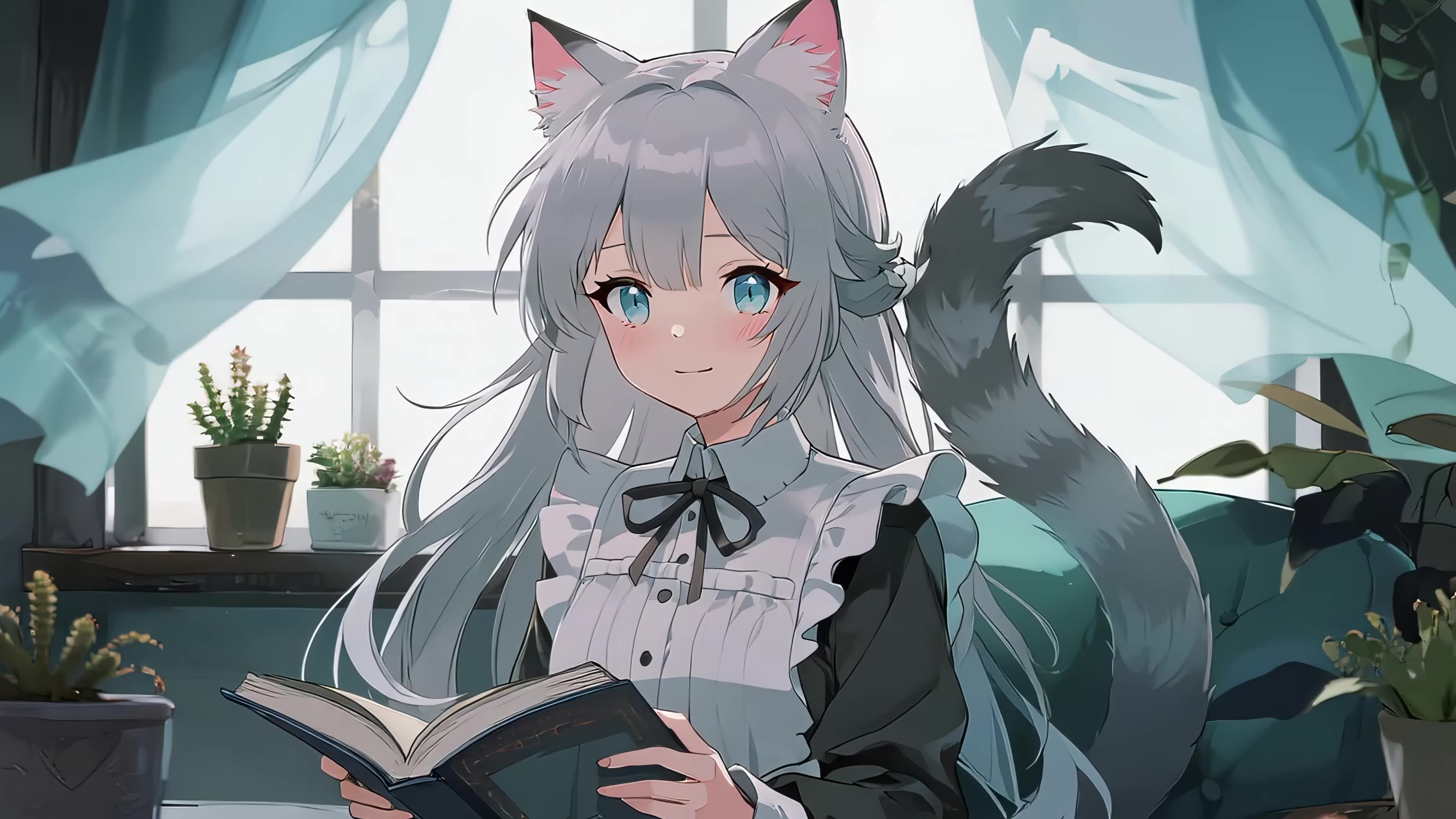 可爱猫耳女孩
