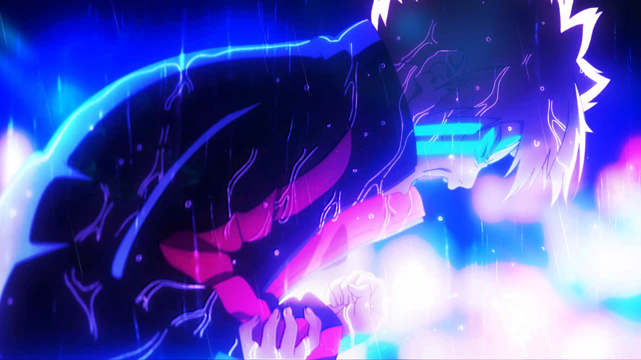 博人携带镰刀在雨中（Boruto 第10期片头曲 “GOLD”）