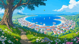 治愈海边小镇