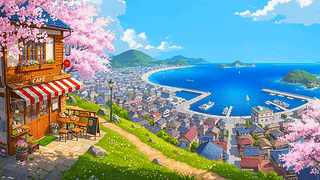 治愈海边城镇