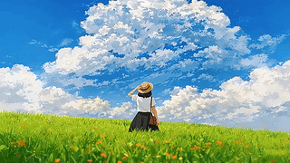 蓝天下的女孩