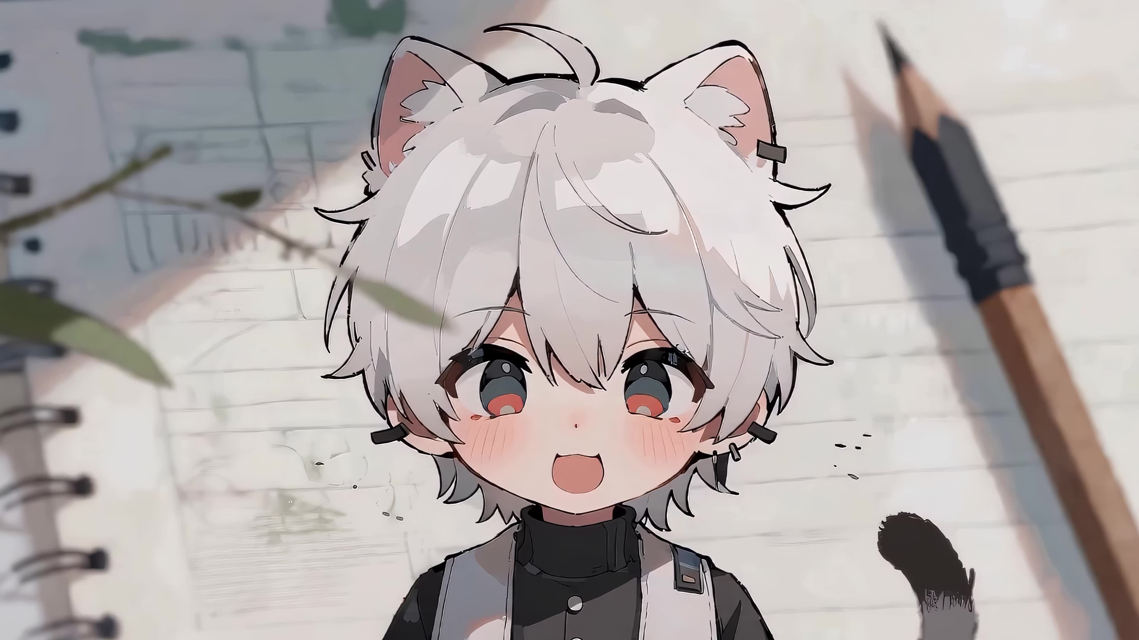 可爱猫耳男孩