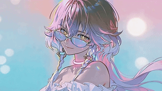 可爱墨镜美女