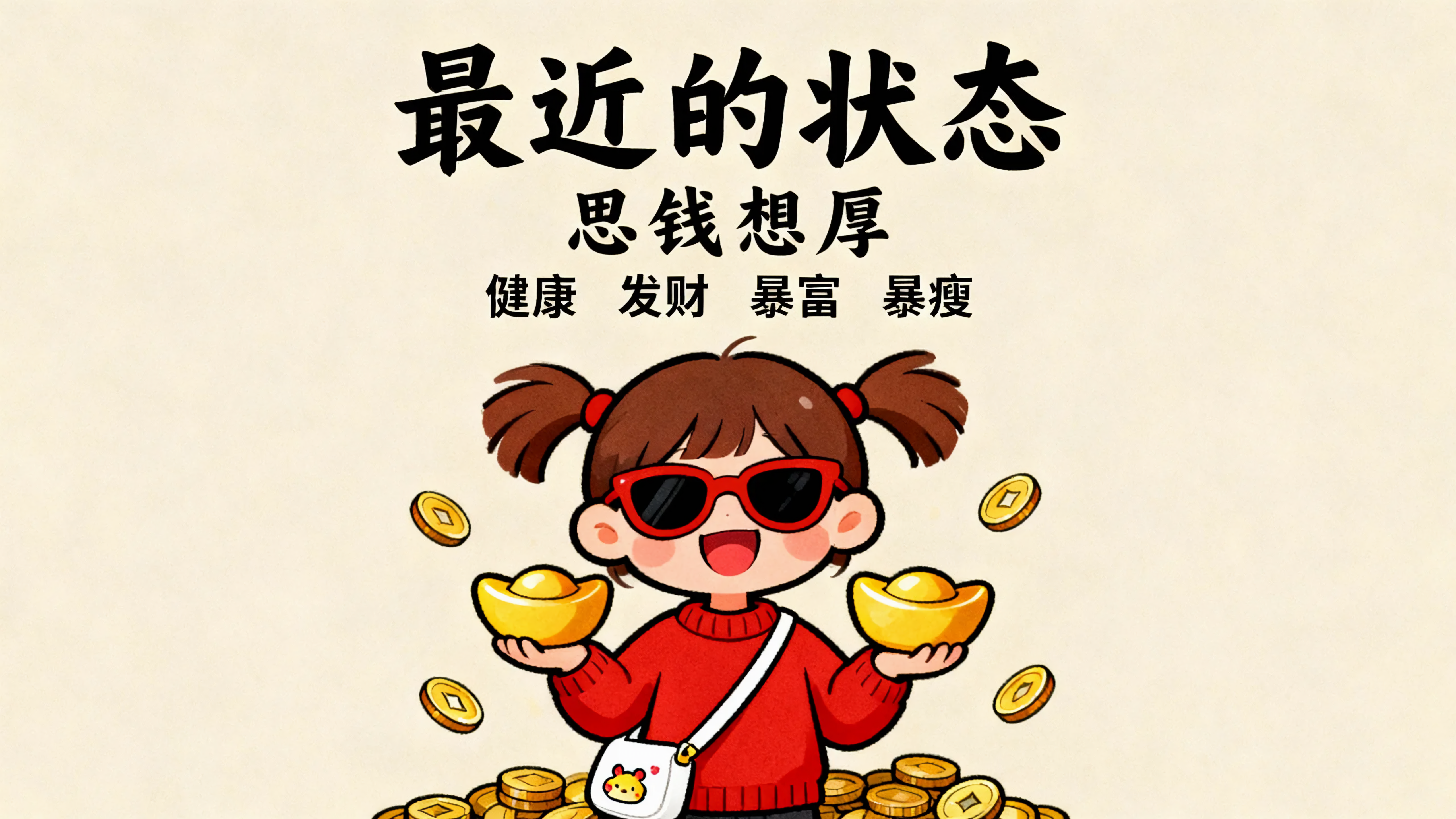 思钱想厚女孩