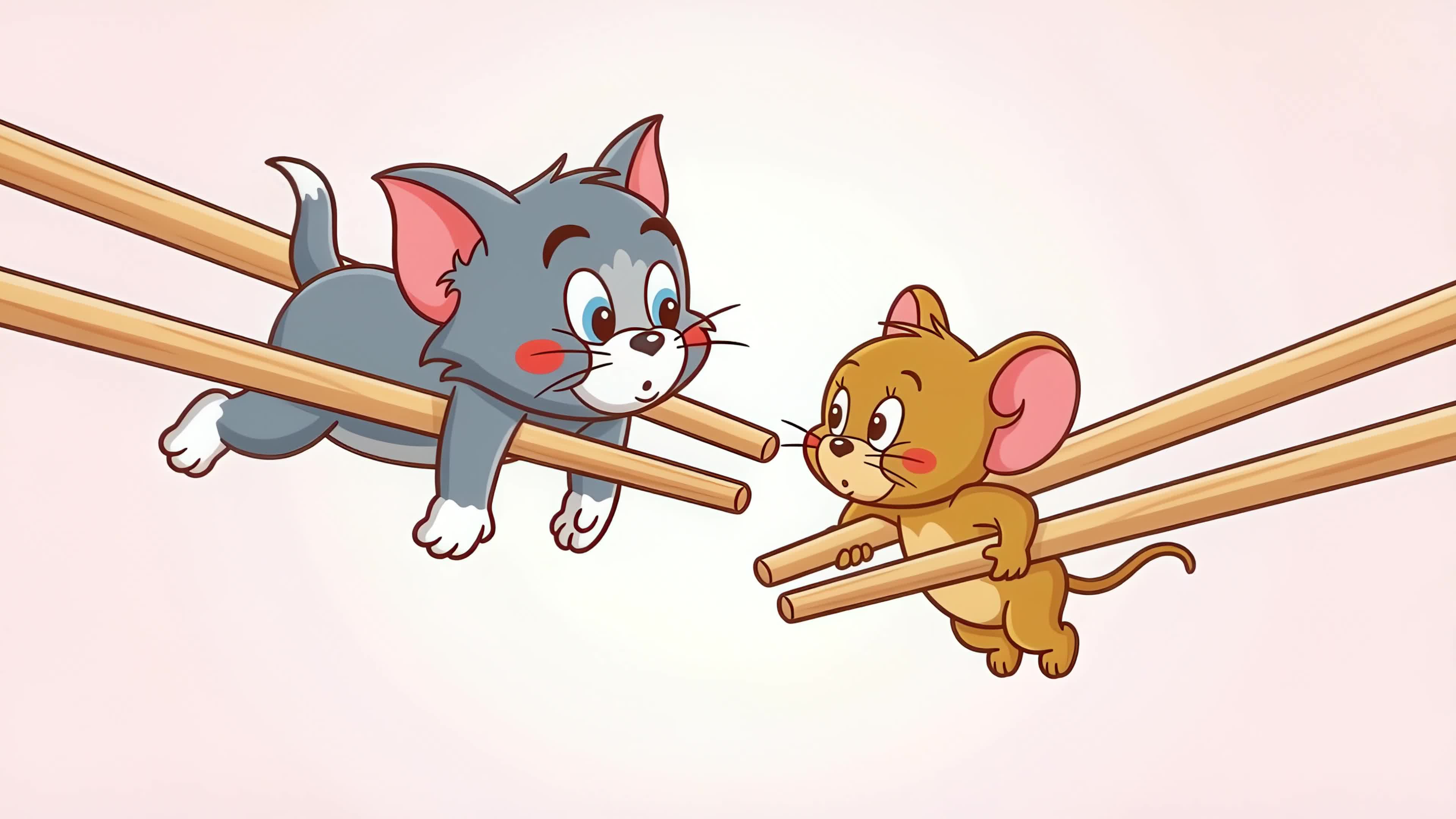 可爱猫和老鼠