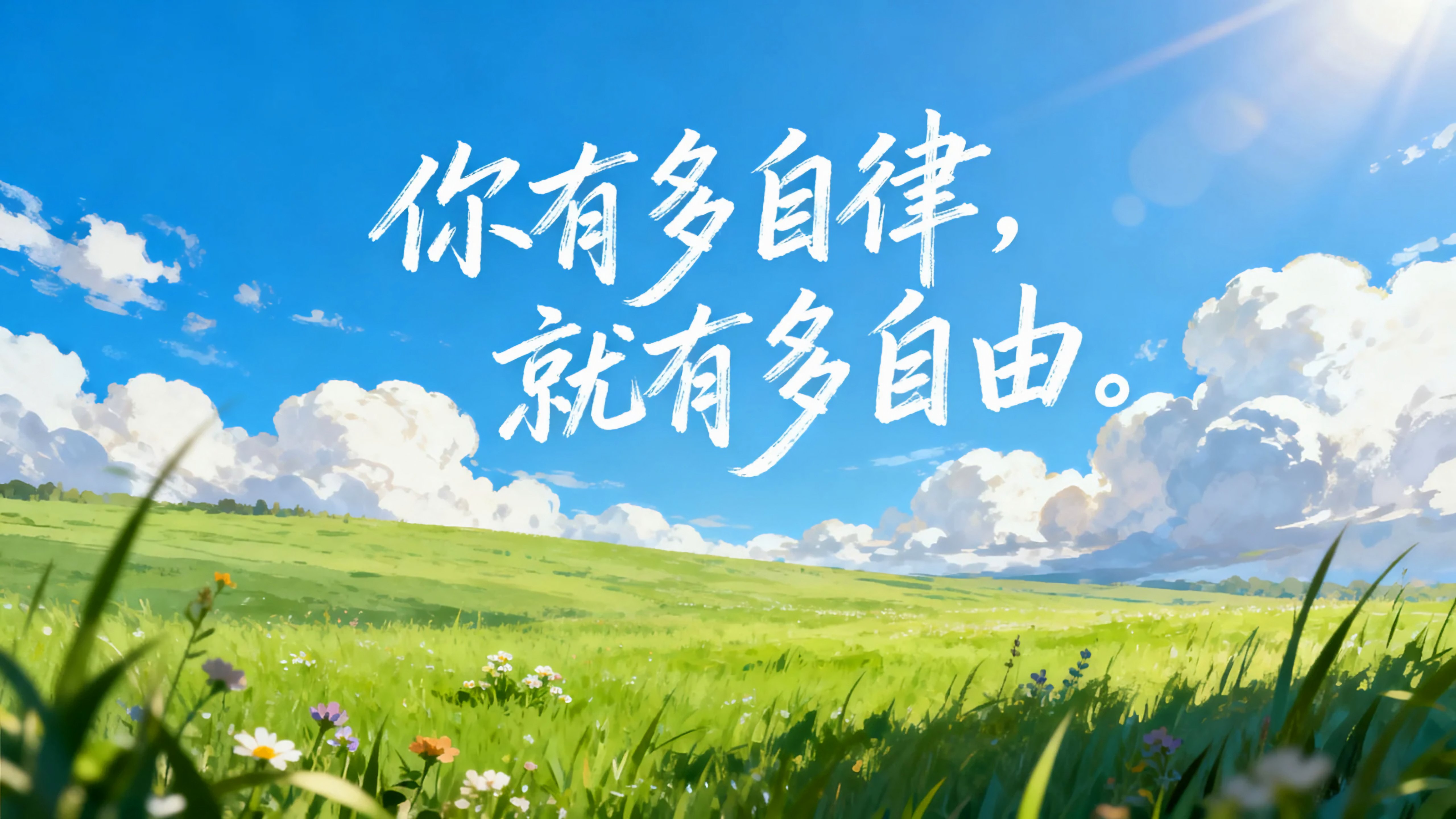你有多自律就有多自由