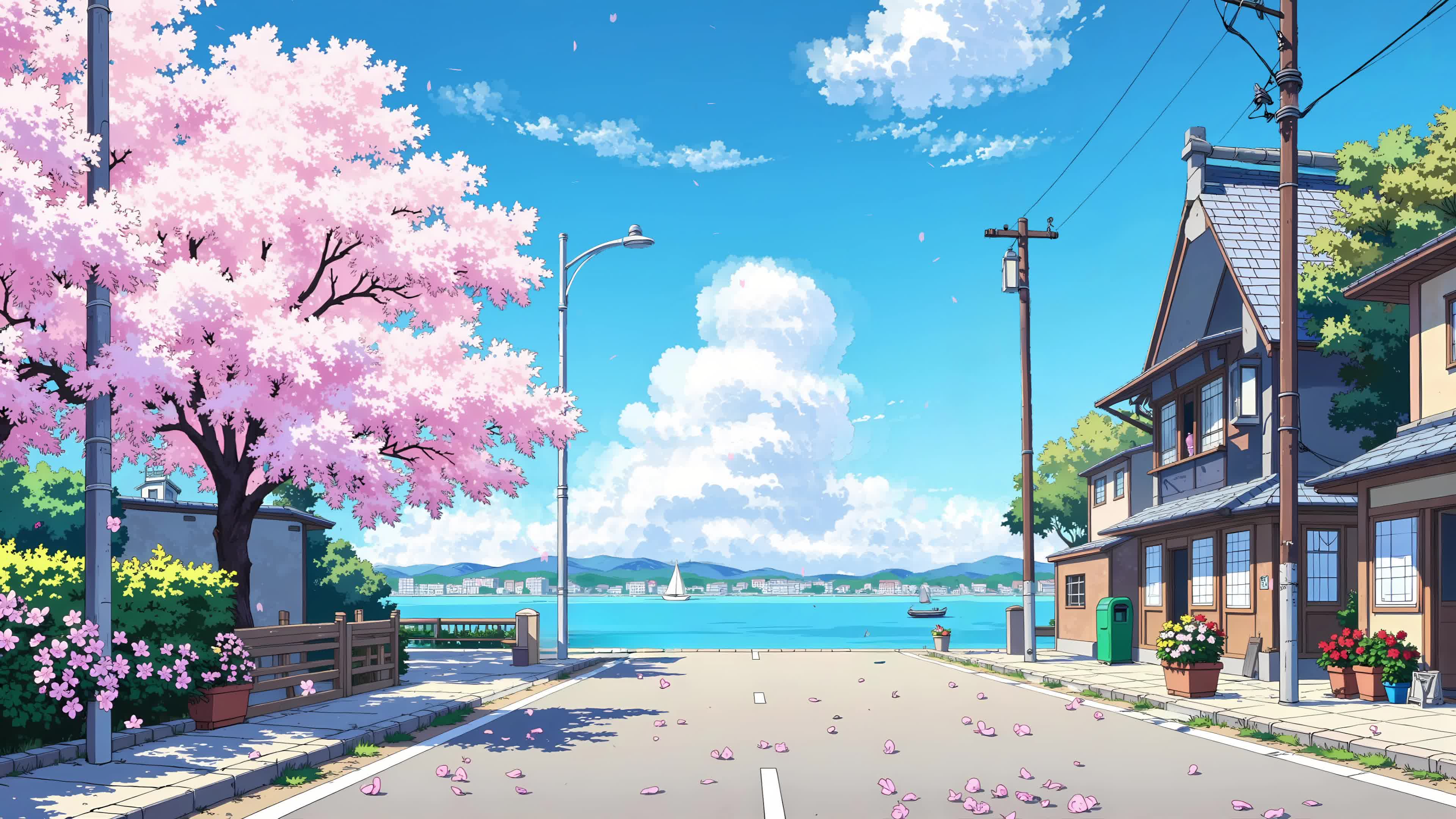 唯美樱花街道
