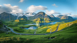 唯美盘山公路