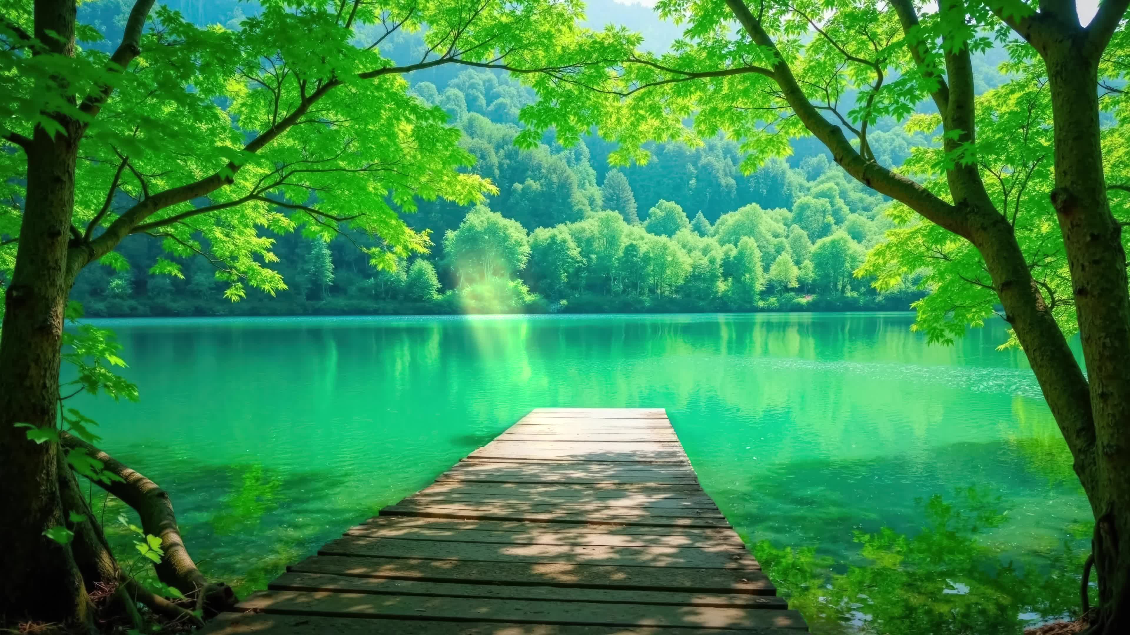 自然护眼湖景
