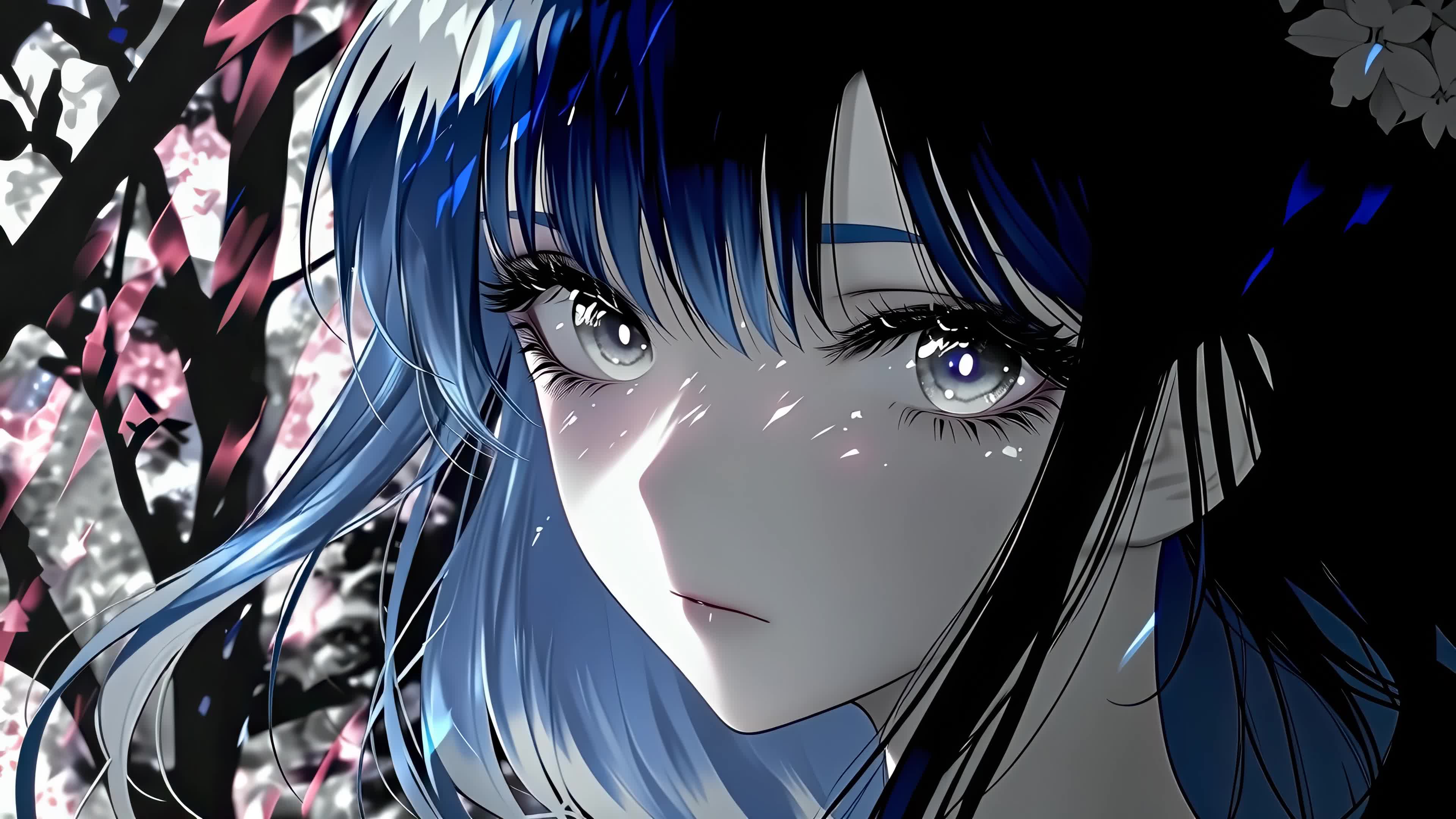 眼里有光美少女
