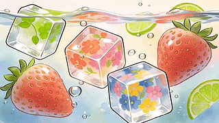 甜蜜夏日解暑桌面
