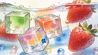 清凉夏日甜蜜气泡水