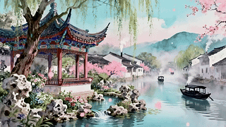 古风山水