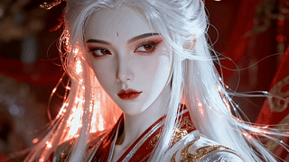 白发美女