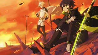 终结的炽天使 - Yuichiro & Mikaela 动态壁纸 | 作者：Arsura