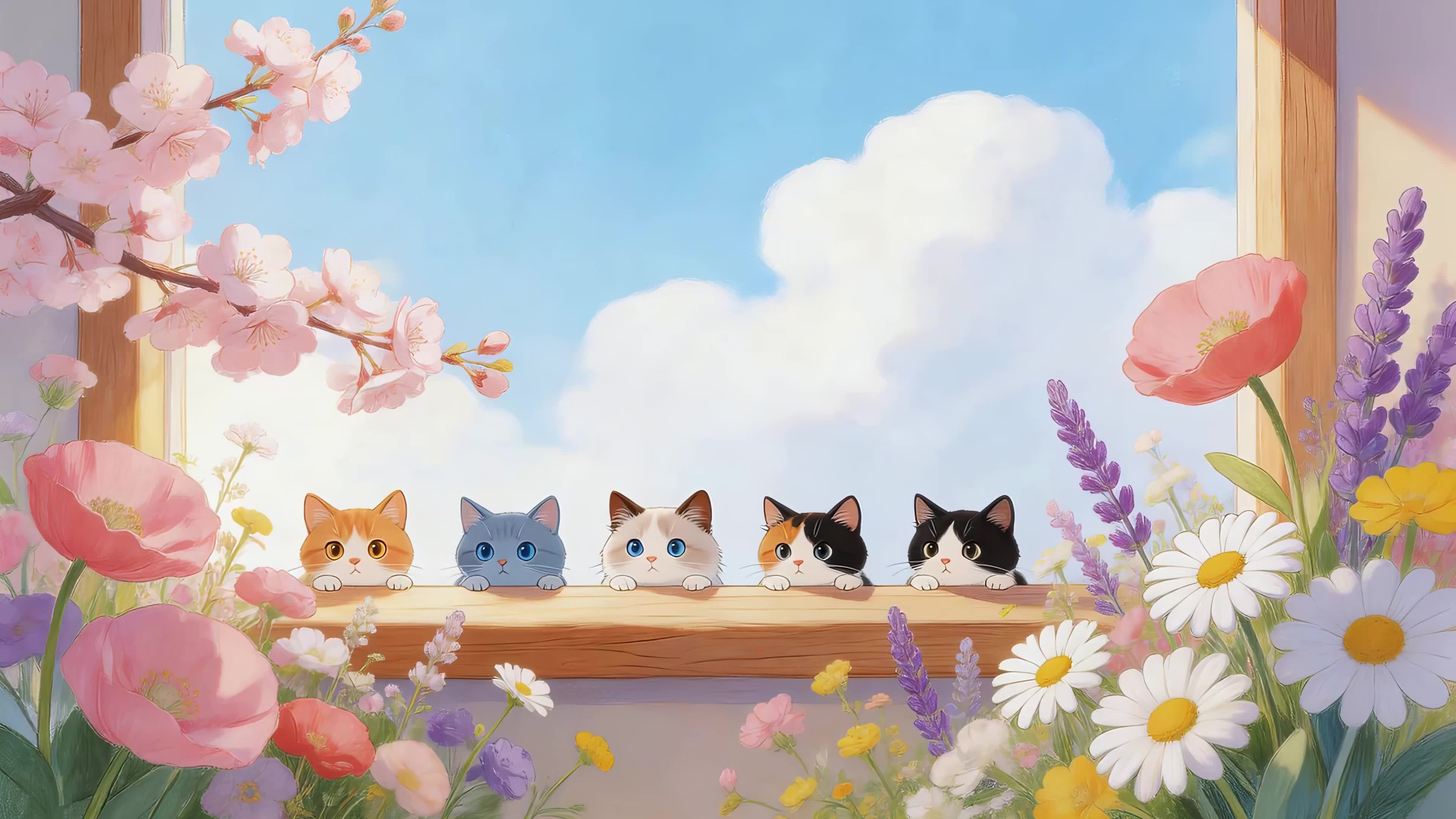 可爱的猫咪们