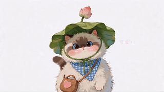 荷花小猫