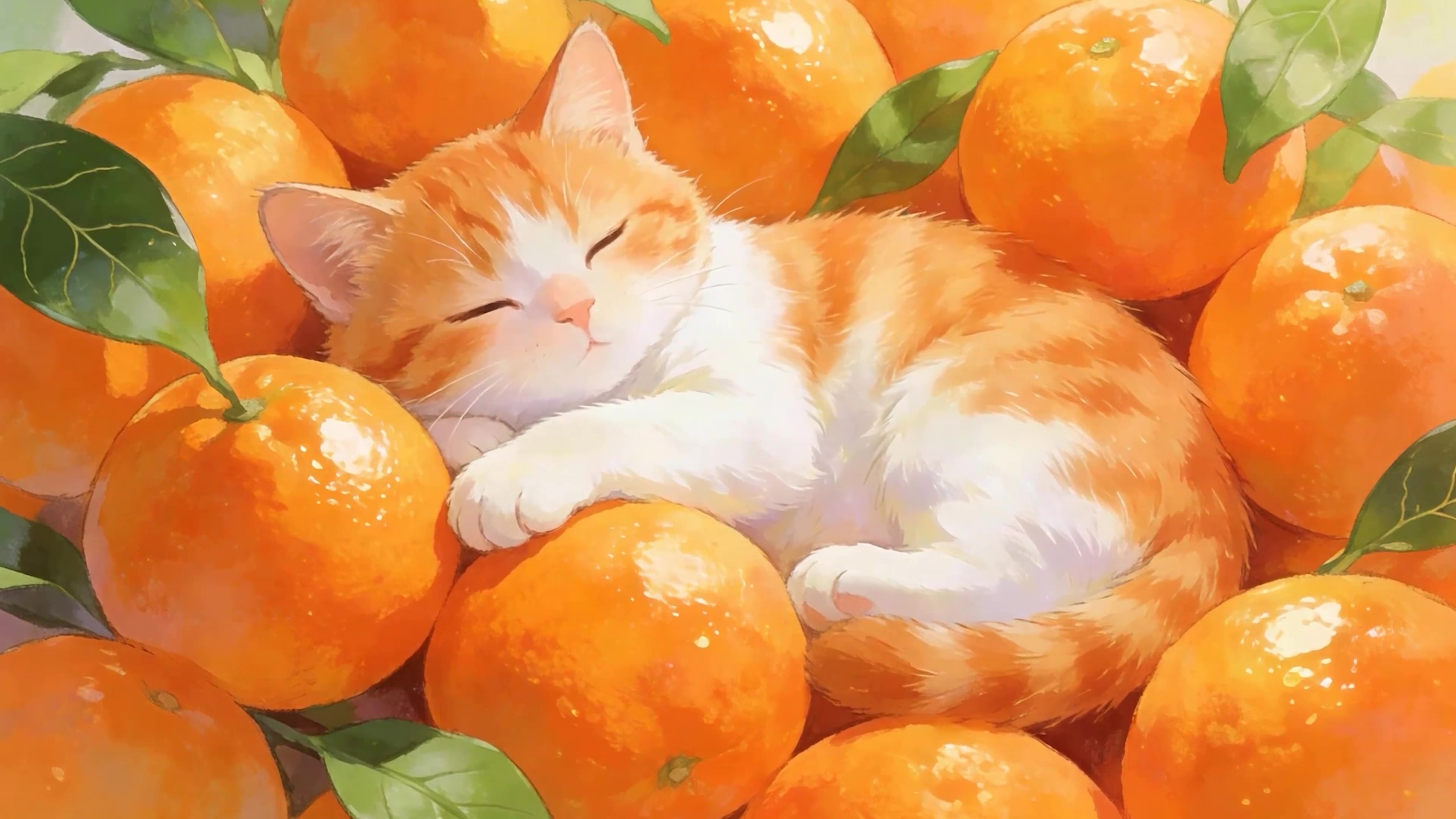 橘子边猫咪