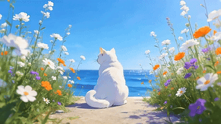 看风景的猫咪