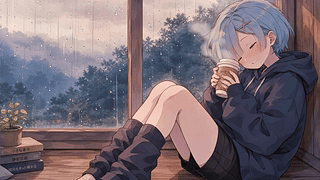 靠窗听雨的蕾姆