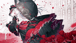 Anime Girl Red Dress (丽)