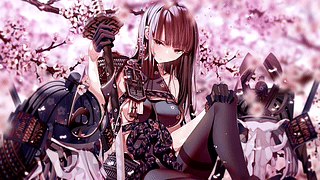 武士动漫女孩