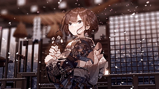 动漫女孩 新年 2022