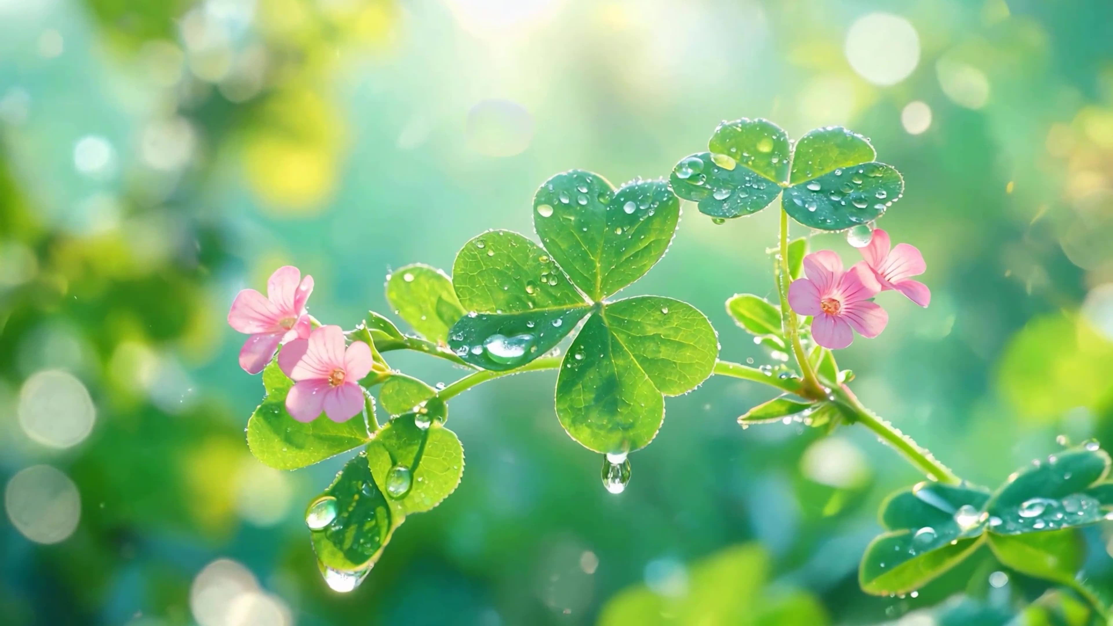 早晨雨滴花露