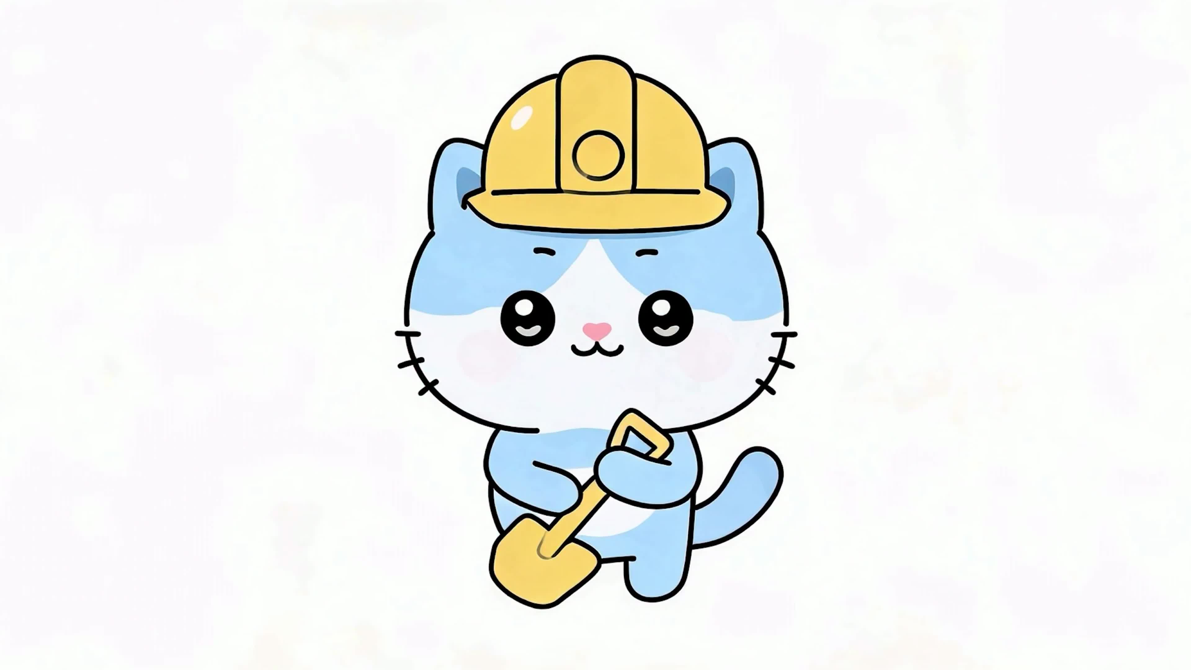 拿着工具猫咪