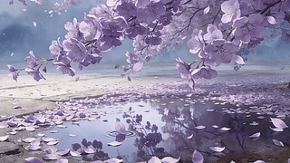 紫藤花下1