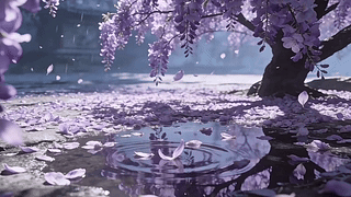 紫藤花下2