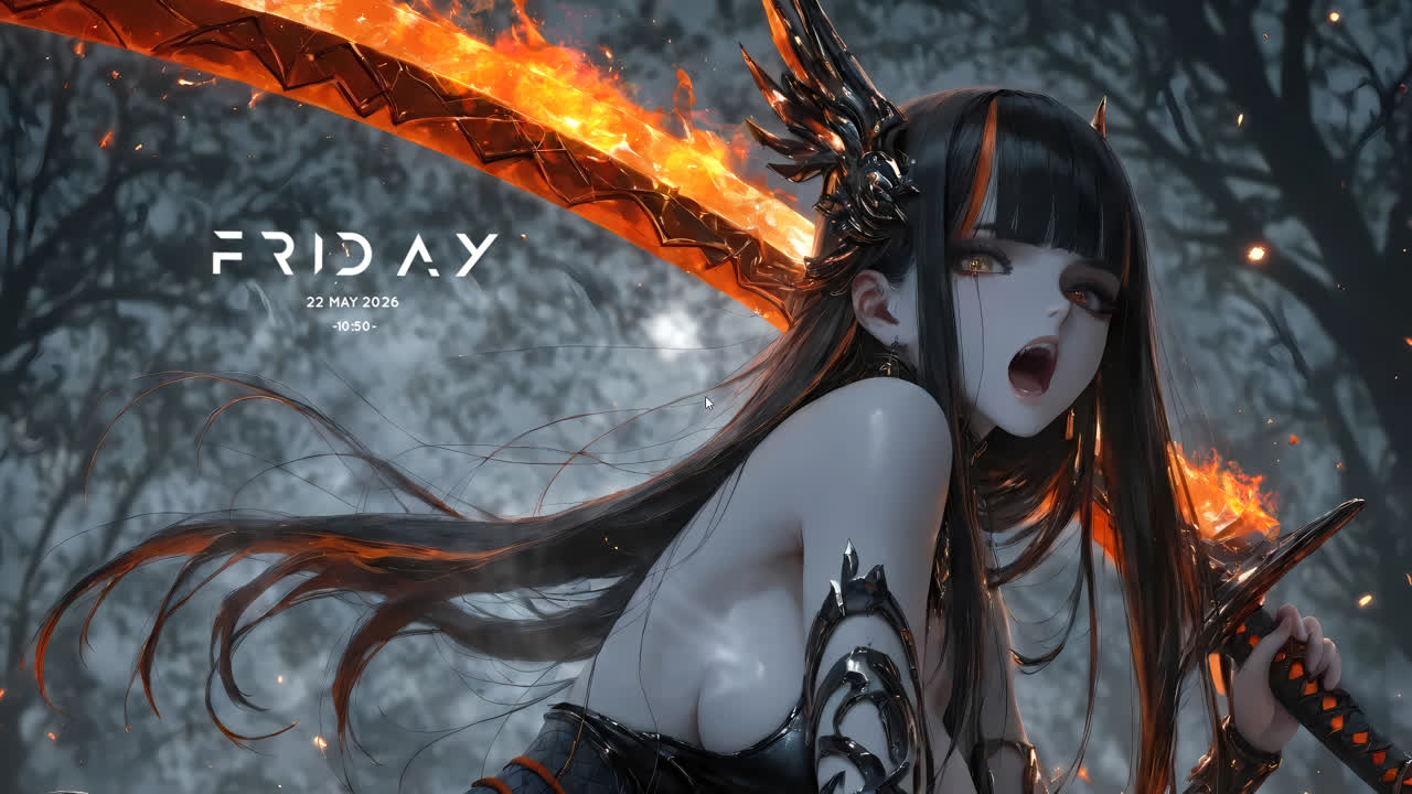 动漫女孩-剑-奇幻-战士